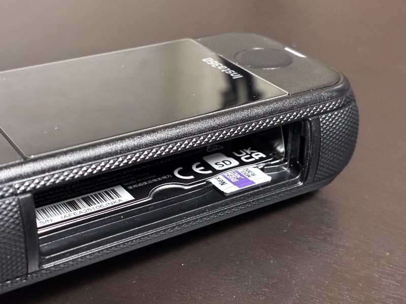 Where to insert microSD card on Insta360 X4 Air